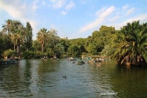 Lake in Ciutadella Park.
