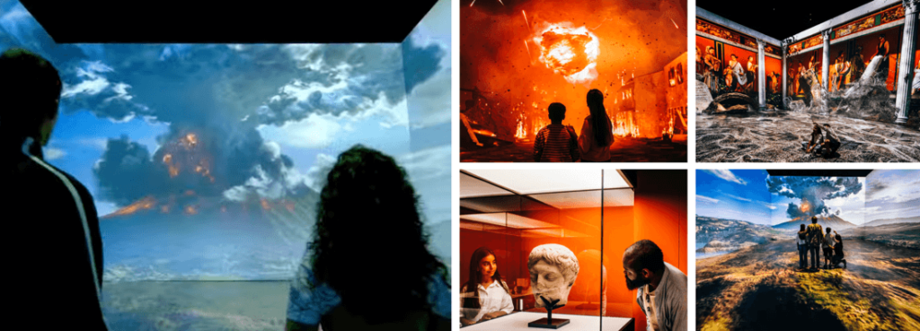 immersive Pompeii exhibition in Barcelona